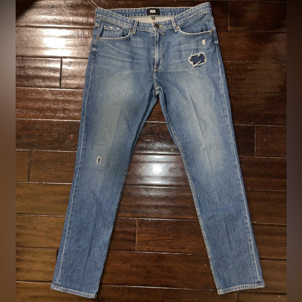 PAIGE Men's Federal Slim Straight
Leg Jeans
